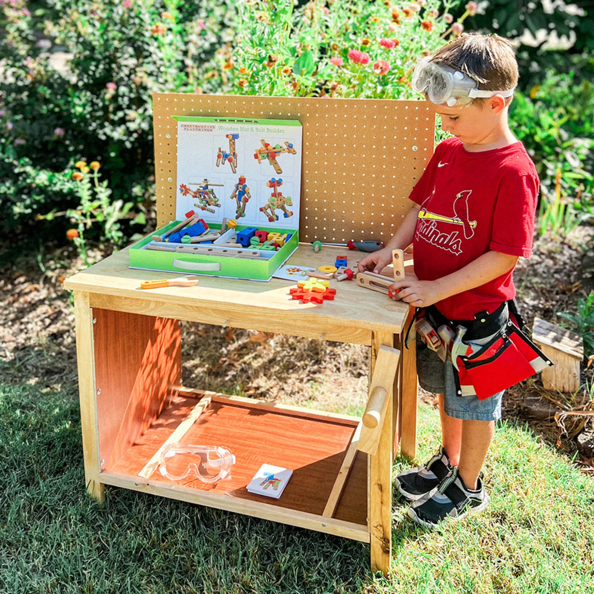 Wood Nut & Bolt Builder Set | 84 Piece STEM Activity Kit
