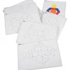 Wood Pattern Blocks w/Activity Cards
