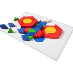 Wood Pattern Blocks w/Activity Cards