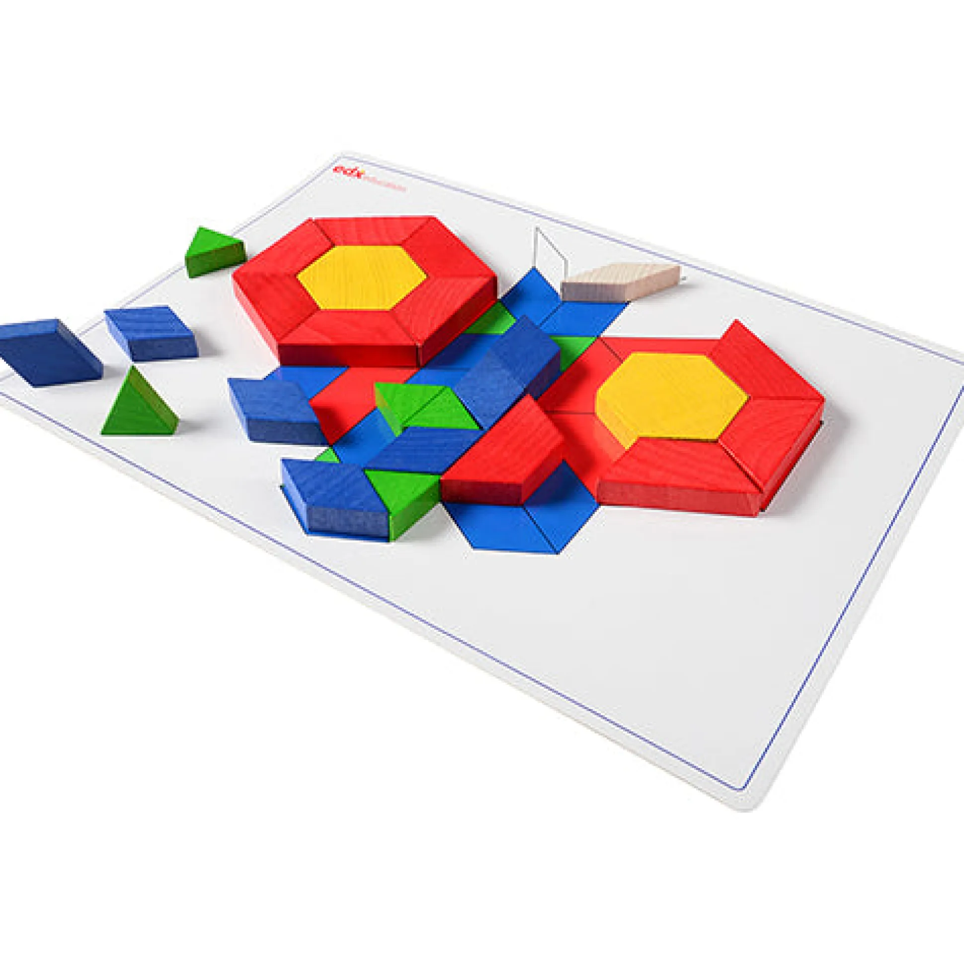 Wood Pattern Blocks w/Activity Cards