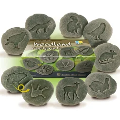 Yellow Door® Let's Investigate Woodland Footprints Double-Sided Animal Stones