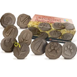 Yellow Door® Let's Investigate Farm Yard Footprints Double-Sided Animal Stones