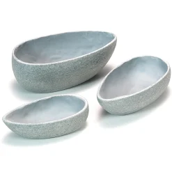 Yellow Door® Rustic Stone Scoops Trio