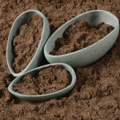 Yellow Door® Rustic Stone Scoops Trio
