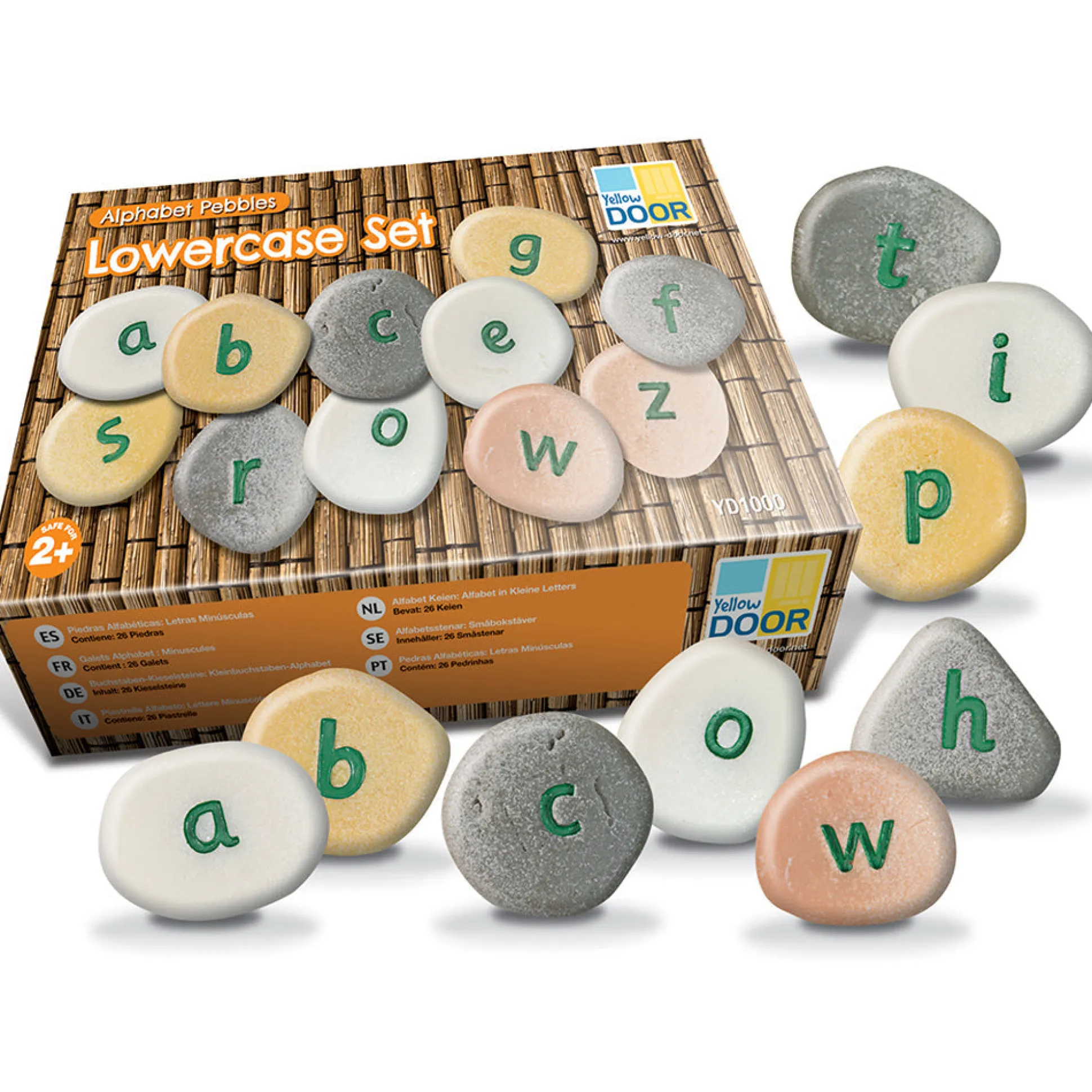 Yellow Door® Tactile Lowercase Alphabet Pebbles