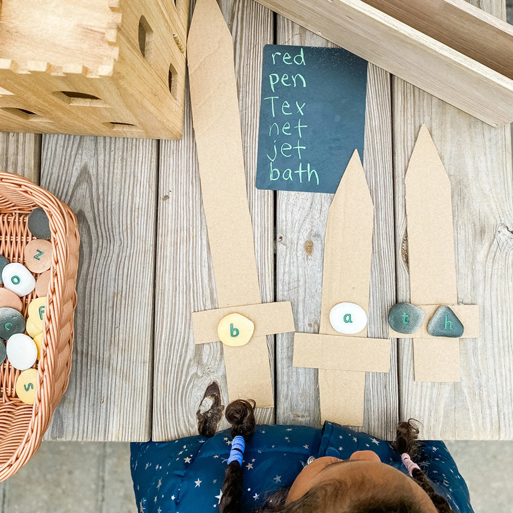 Yellow Door® Tactile Lowercase Alphabet Pebbles