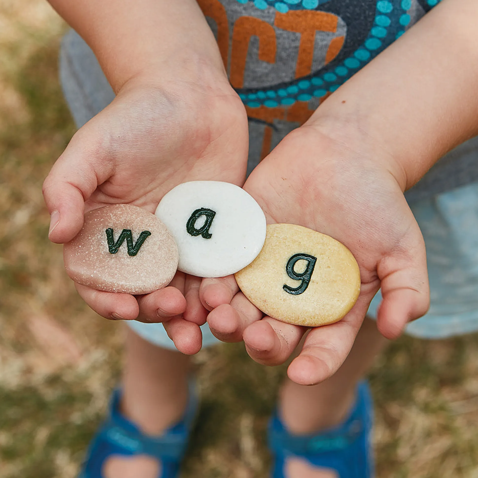 Yellow Door® Tactile Lowercase Alphabet Pebbles