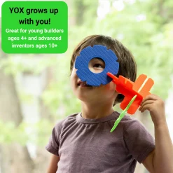 YOX® Megabuilder Classroom Kit with Storage Bin | 152-Piece STEM Construction & Creative Building Set with Idea Cards